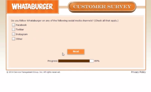 whataburger surveys